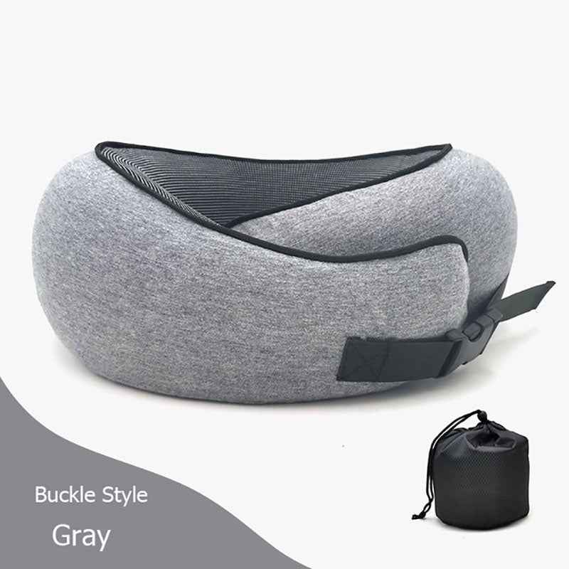 Coussin Cervical Voyage Mémoire de Forme - Oreiller Avion Anti-Déformation