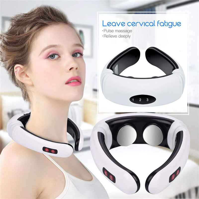 Masseur Épaules Nuque Multifonction - Impulsions Électriques 6 Modes