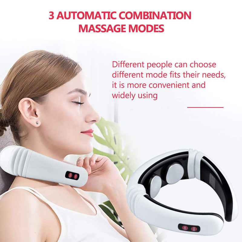 Masseur Épaules Nuque Multifonction - Impulsions Électriques 6 Modes