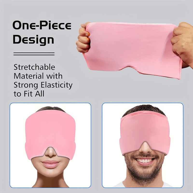 Cooling Headache Relief Cap – Ice Compress Eye & Head Mask
