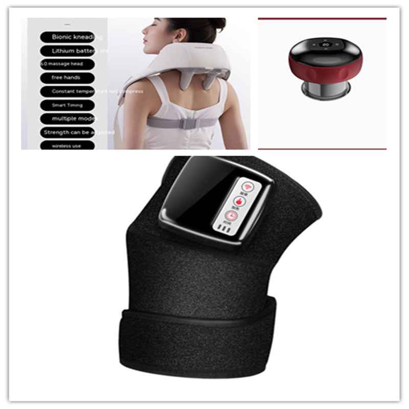 Masseur Genoux Infrarouge Chauffant - Thérapie Vibration Articulations