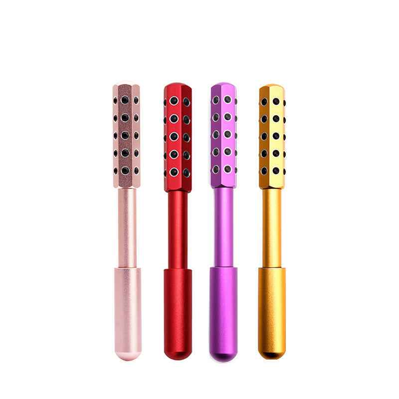 Bâton Beauté 30 Pierres Germanium - Rouleau Massage Visage Anti-Rides Lifting