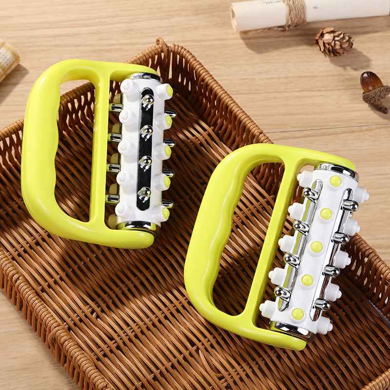 Cellulite Massager Roller for Body and Face Lift – Portable Lymphatic Massage Tool with Handle