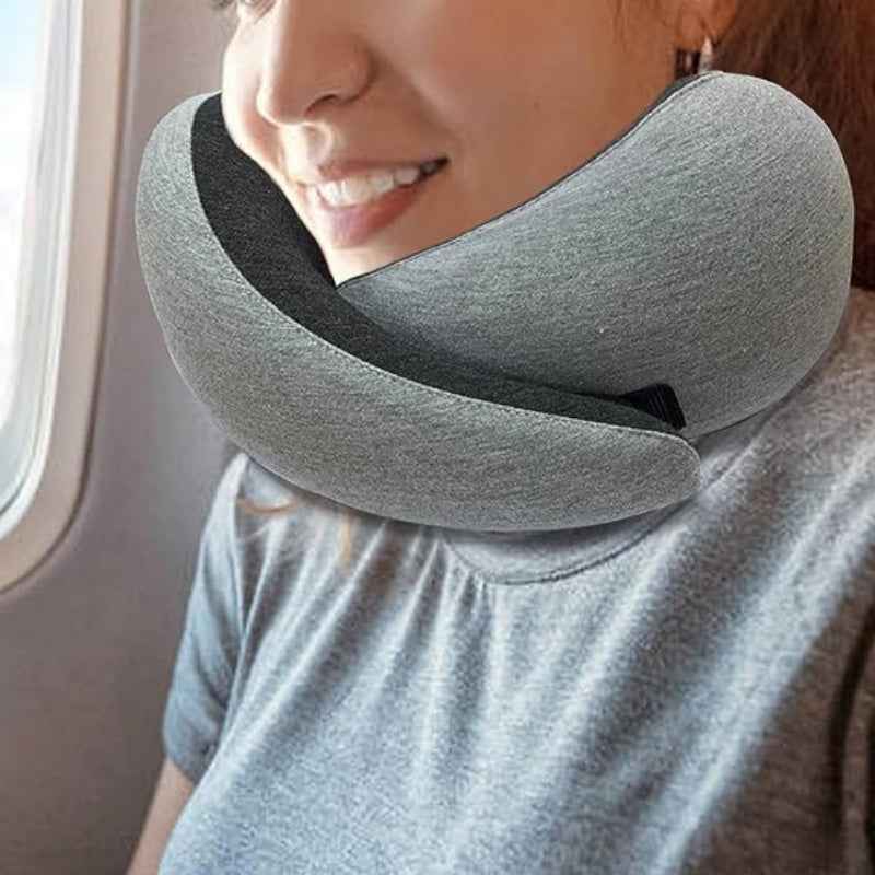 Coussin Cervical Voyage Mémoire de Forme - Oreiller Avion Anti-Déformation