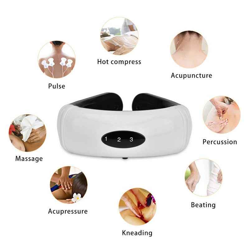 Masseur Épaules Nuque Multifonction - Impulsions Électriques 6 Modes
