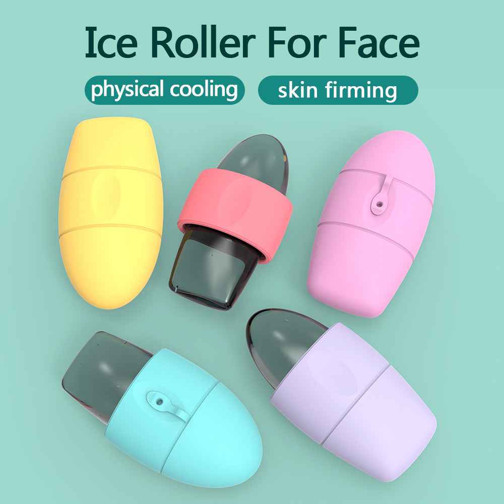 Rouleau Glace Visage Silicone - Anti-Cernes Pores Contour Lifting