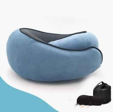 Coussin Cervical Voyage Mémoire de Forme - Oreiller Avion Anti-Déformation