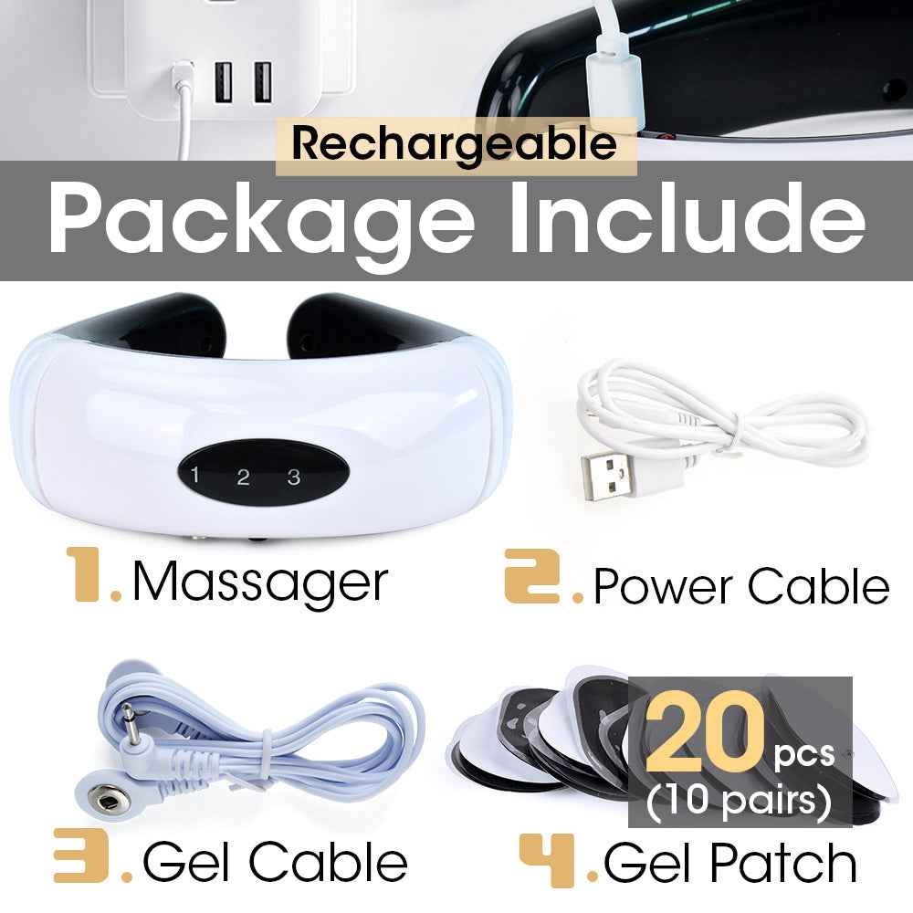Masseur Épaules Nuque Multifonction - Impulsions Électriques 6 Modes