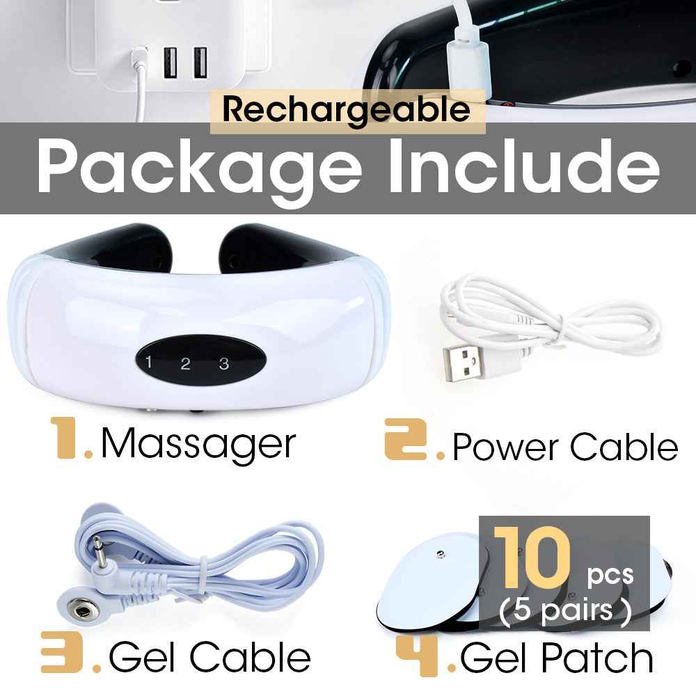 Masseur Épaules Nuque Multifonction - Impulsions Électriques 6 Modes