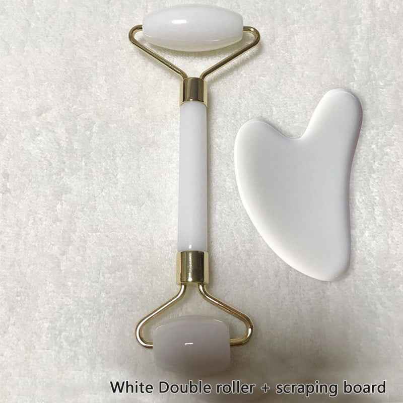 Gua Sha Visage Lifting Anti-Rides Résine - Set 2 Pièces Massage Facial