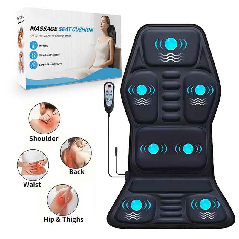 Coussin Masseur Chaleur 9 Modes - Soulage Dos Nuque Épaules Jambes