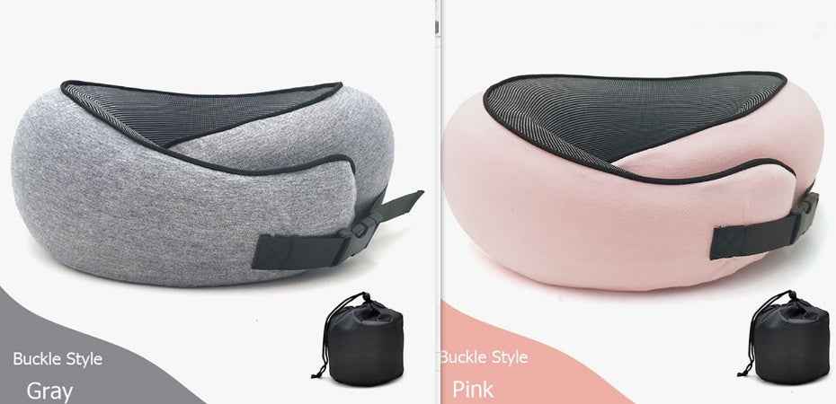Coussin Cervical Voyage Mémoire de Forme - Oreiller Avion Anti-Déformation