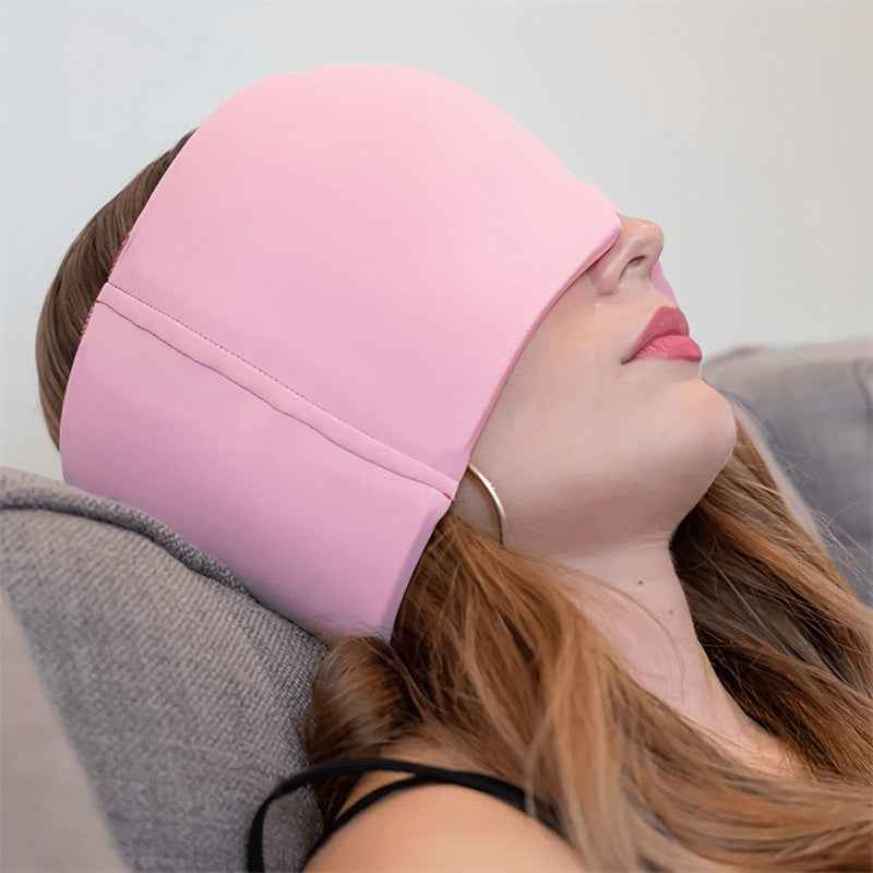 Cooling Headache Relief Cap – Ice Compress Eye & Head Mask