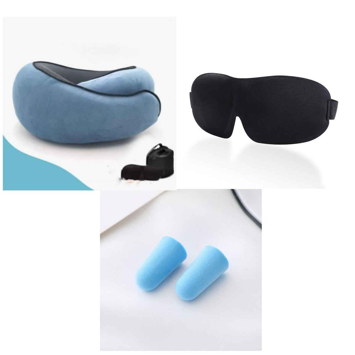 Coussin Cervical Voyage Mémoire de Forme - Oreiller Avion Anti-Déformation