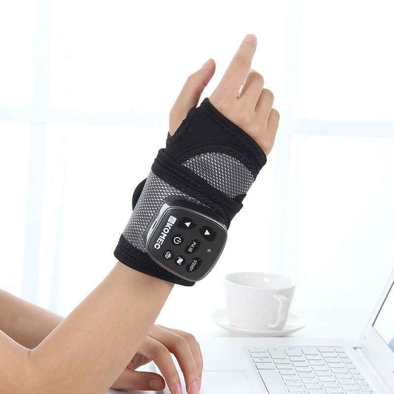 Masseur Poignet Main Sans Fil - Vibration Chaleur Infrarouge Acupression