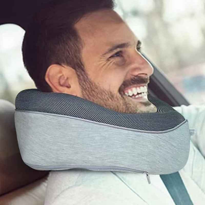 Coussin Cervical Voyage Mémoire de Forme - Oreiller Avion Anti-Déformation