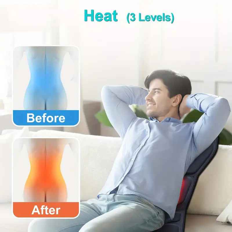 Coussin Masseur Chaleur 9 Modes - Soulage Dos Nuque Épaules Jambes