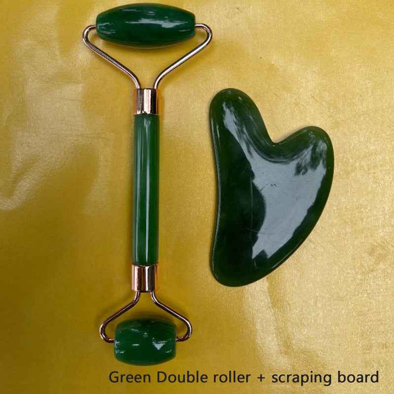 Gua Sha Visage Lifting Anti-Rides Résine - Set 2 Pièces Massage Facial
