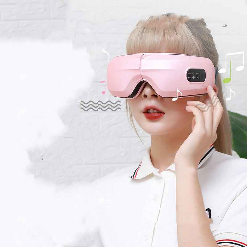 Masseur Yeux Pression Air Vibration Bluetooth - Soulage Migraines Sommeil