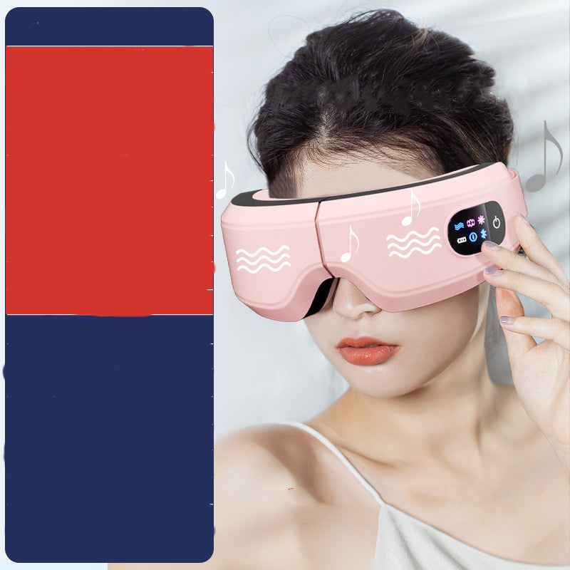 Masseur Yeux Pression Air Vibration Bluetooth - Soulage Migraines Sommeil